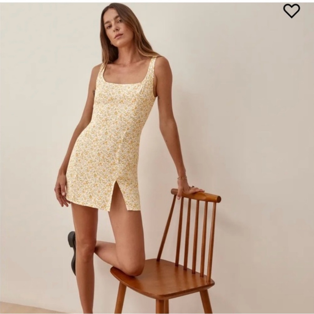 Reformation Noah Dress Yellow Size 0